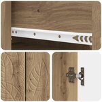 vidaXL Buffet Chêne artisanal 66 x 34 5 x 90 cm Bois d'ingénierie