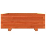 vidaXL Jardinière cire marron 70x70x26 5 cm bois de pin massif