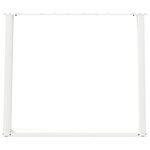 vidaXL Pieds de table à manger en U 2 pièces Blanc 100 x (72-73) cm Acier