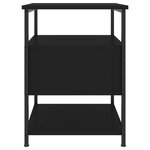vidaXL Tables de chevet 2 Pièces noir 40x42x56 cm bois d’ingénierie