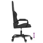 vidaXL Chaise de jeu Noir Similicuir