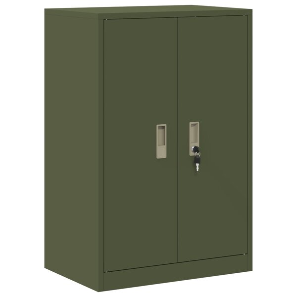 vidaXL Armoire de rangement Vert olive 60 x 40 x 90 cm Acier