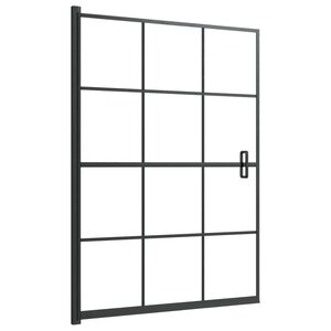 vidaXL Cabine de douche ESG 100x140 cm Noir