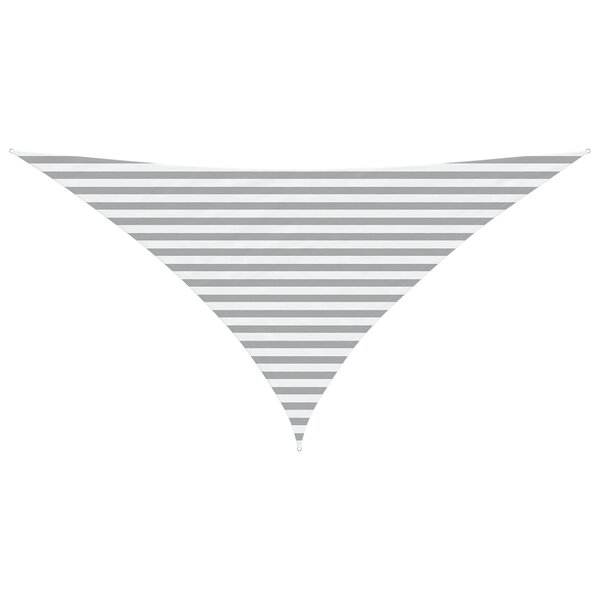 vidaXL Voile d'ombre Gris clair et blanc 3 5 x 3 5 x 4 9 m
