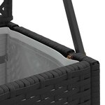 vidaXL Cache-pot de jardin Noir 70 x 30 x 135 cm Métal