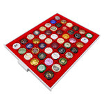 MEDAILLIER : 48 CASES (CAPSULES DE CHAMPAGNE) - Rouge