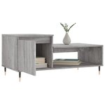 vidaXL Table basse Sonoma gris 100x50x45 cm Bois d'ingénierie