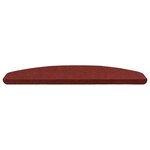 vidaXL Tapis d'escalier auto-adhésifs 15 Pièces Rouge 80 x 28 x 3 5 cm