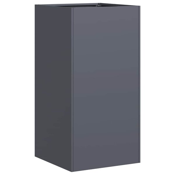 vidaXL Jardinière anthracite 40x40x80 cm acier laminé à froid