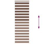 vidaXL Store zèbre marron 85x230 cm largeur du tissu 80 9 cm polyester