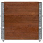 vidaXL Jardinière marron 80x60 cm bois massif de pin