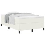 vidaXL Cadre de lit Crème 120 x 190 cm Tissu en velours côtelé