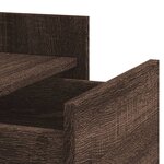 vidaXL Table de chevet chêne marron 45x50x65 cm bois d'ingénierie
