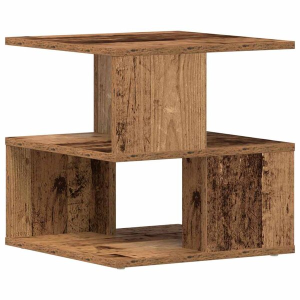 vidaXL Table d'appoint Bois ancien 40 x 40 x 40 cm Bois d'ingénierie