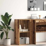 vidaXL Bibliothèque vieux bois 40x30x77 cm bois d'ingénierie