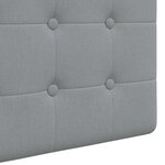 vidaXL Tête de lit suspendue Avec lumière LED Gris clair Tissu