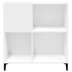 vidaXL Armoire à disques blanc 84 5x38x89 cm bois d'ingénierie