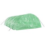 vidaXL Serre avec cadre en acier vert 40 m² 8x5x2 3 m