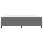 vidaXL Cadre de lit avec matelas Gris clair 200 x 200 cm tissu