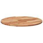 vidaXL Dessus de table rond Ø70x2 cm bois massif d'acacia