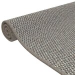 vidaXL Tapis de couloir aspect sisal argenté 50x150 cm