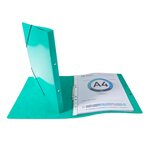 Classeur à élastiques 2 anneaux 15mm Iderama - A4, vert foncé EXACOMPTA