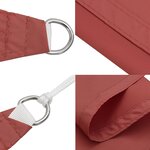 vidaXL Voile de parasol tissu oxford triangulaire 4x4x4 m terre cuite