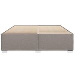 vidaXL Cadre de lit sans matelas taupe 180x200 cm tissu