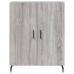 vidaXL Buffet haut Sonoma gris 69 5x34x180 cm Bois d'ingénierie