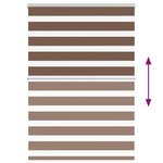 vidaXL Store zèbre marron 115x150cm largeur du tissu 110 9cm polyester