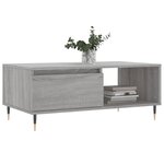 vidaXL Table basse Sonoma gris 90x50x36 5 cm Bois d'ingénierie