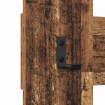 vidaXL Porte-manteau mural Montage mural Bois ancien 65 x 3 x 100 cm