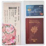 Set papiers de voyage passeport cb et billet d'avion