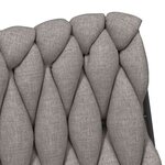 vidaXL Chaise pivotante de bureau Gris clair Tissu