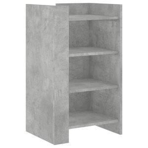 vidaXL Buffet gris béton 45x35x75 cm Bois d'ingénierie