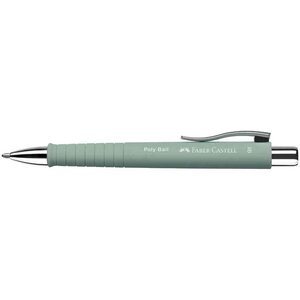 Stylo-bille rétractable poly ball xb vert menthe encre bleu x 5 faber-castell