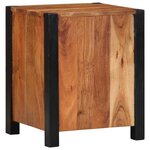 vidaXL Cabinet de chevet Marron 40 x 35 x 50 cm Bois d'acacia massif