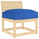 vidaXL Coussin pour assise de palette Bleu royal 50 x 50 x 12 cm