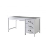 Ensemble de meubles style bord de mer blanc armoire 2 portes et bureau