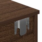 vidaXL Étagère murale avec tiroirs chêne marron bois d'ingénierie