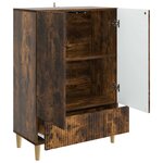 vidaXL Buffet Chêne fumé 66 x 34 5 x 95 cm Bois d'ingénierie