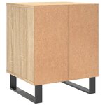 vidaXL Tables de chevet 2 Pièces chêne sonoma 40x35x50 cm bois ingénierie