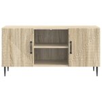 vidaXL Meuble TV Chêne Sonoma 102 x 34 5 x 50 cm Bois d'ingénierie