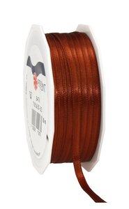 Satin double face 50-m-rouleau 6 mm cannelle