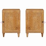 vidaXL Cabinet de salle de bain Marron Clair 38 x 33 x 58 cm