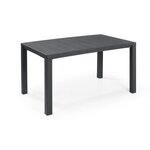 Table imitation bois ALLIBERT 4 a 6 personnes JULIE Graphite