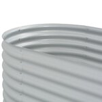 vidaXL Lit surélevé de jardin 160x80x81 cm Acier galvanisé Argenté