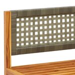 vidaXL Salon de jardin avec coussins 3 Pièces bois massif d'acacia