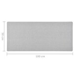 vidaXL Tapis de couloir Gris clair 50x100 cm