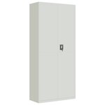 vidaXL Classeur gris clair 90x40x240 cm acier